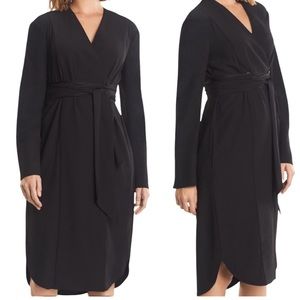 MM Lafleur | Gosia Double Breasted Long Sleeve Dress Black Size 14